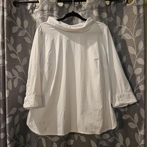 Talbots White Button Down Shirt